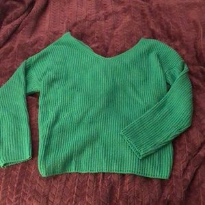 Never before worn green ballet sweater
